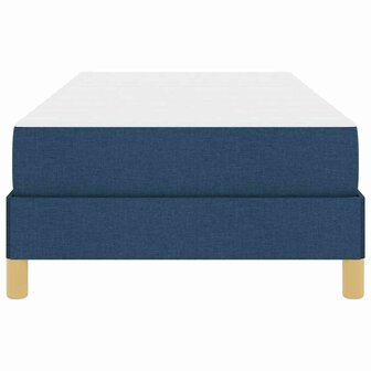 Boxspring bed Blauw en Wit 100 x 200 cm Schuim 6