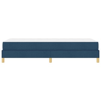 Boxspring bed Blauw en Wit 100 x 200 cm Schuim 7