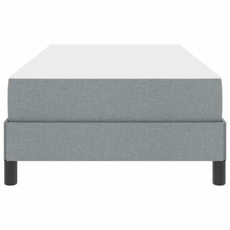 Boxspring bed met matras Lichtgrijs 80 x 200 cm Stof 6