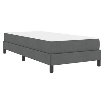 Boxspring bed met matras Donkergrijs 80 x 200 cm Stof 2