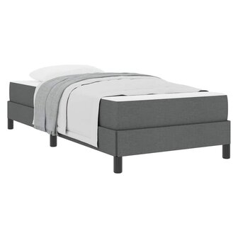 Boxspring bed met matras Donkergrijs 80 x 200 cm Stof 3