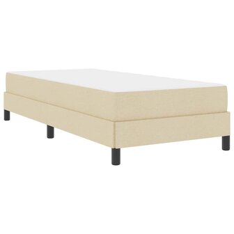 Boxspring bed met matras Cr&egrave;me 80 x 200 cm Stof 2