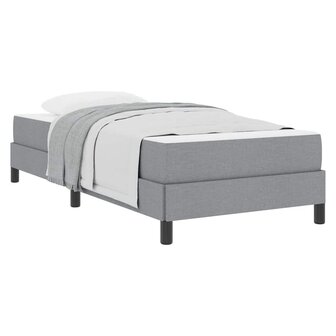 Boxspring bed met matras Lichtgrijs 90 x 190 cm Stof 3