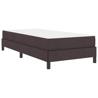 Boxspring bed met matras Donkerbruin 90 x 190 cm Stof 2