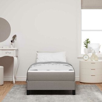 Boxspring bed met matras Taupe 90 x 190 cm Stof 4