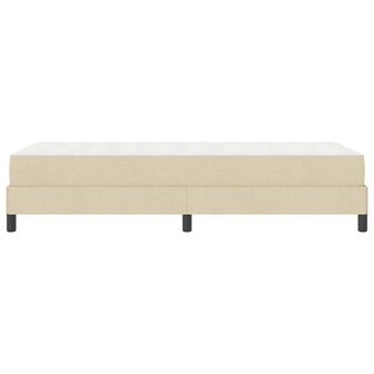 Boxspring bed met matras Cr&egrave;me 90 x 190 cm Stof 7