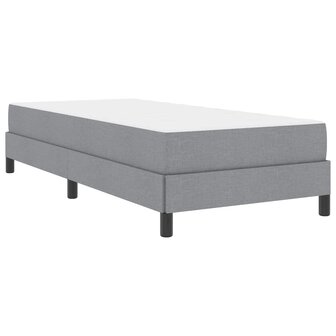 Boxspring bed met matras Lichtgrijs 90 x 200 cm Stof 2