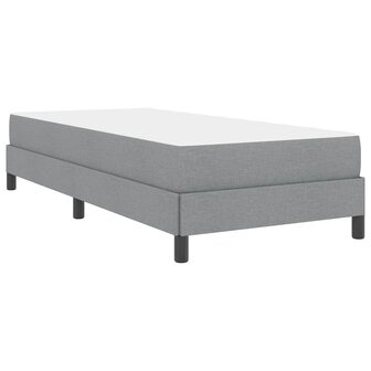 Boxspring bed met matras Lichtgrijs 90 x 200 cm Stof 8
