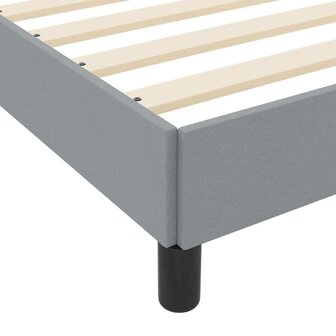 Boxspring bed met matras Lichtgrijs 90 x 200 cm Stof 9