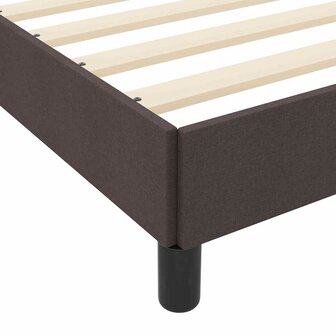 Boxspring bed met matras Donkerbruin 90 x 200 cm Stof 9