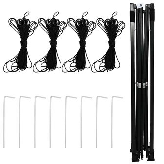 Kas met dak Groen 290 x 290 x 315 cm Staal 9