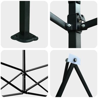 Kas met dak Groen 290 x 870 x 315 cm Staal 7