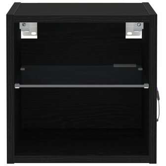 TV-kast Zwart 30 x 28.5 x 30 cm Bewerkt hout 6