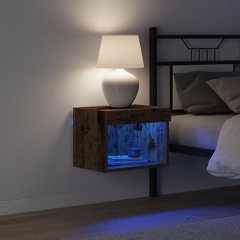 TV-kast Wandgemonteerd Oud hout 40 x 30 x 30 cm Bewerkt hout 5