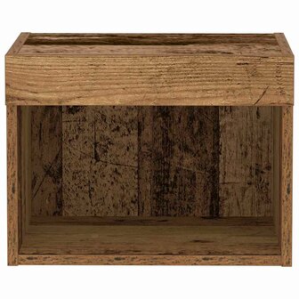 TV-kast Wandgemonteerd Oud hout 40 x 30 x 30 cm Bewerkt hout 6