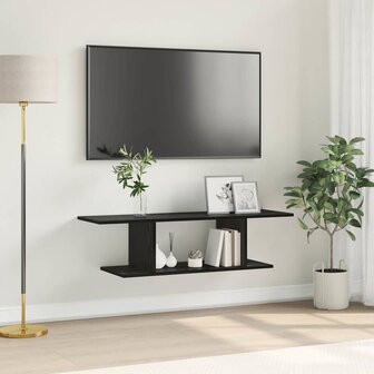 TV-kast Zwart 103 x 30 x 26,5 cm Bewerkt hout 1