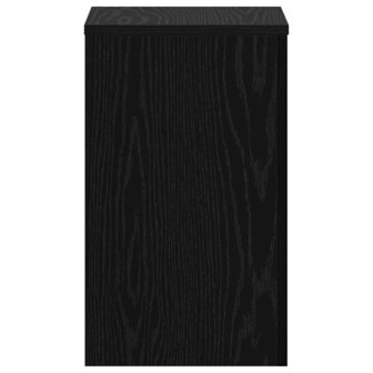 Plantenstandaard 2 pcs Zwart eiken 30 x 30 x 50 cm Bewerkt hout 7