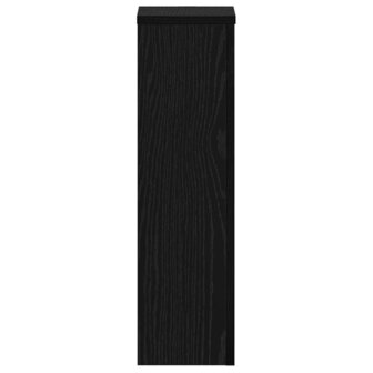 Plantenstandaard 2 pcs Zwart eiken 17 x 17 x 60 cm Bewerkt hout 6