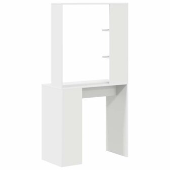 Bureau met plank Wit 78.5 x 37 x 154.5 cm Bewerkt hout 7