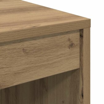 Bureau artisanaal eikenkleurig 70 x 40 x 76 cm Bewerkt hout 8