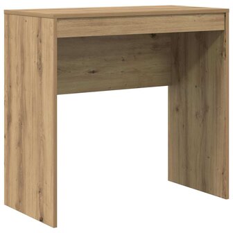 Bureau artisanaal eikenkleurig 80 x 40 x 76 cm Bewerkt hout 2