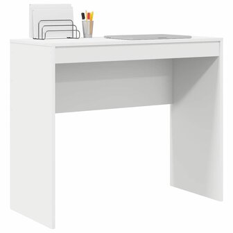 Bureau Wit 90 x 40 x 76 cm Bewerkt hout 3