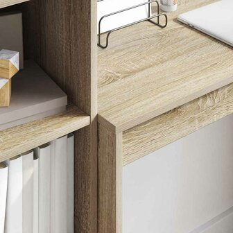 Bureau Sonoma eiken 90 x 40 x 76 cm Bewerkt hout 4