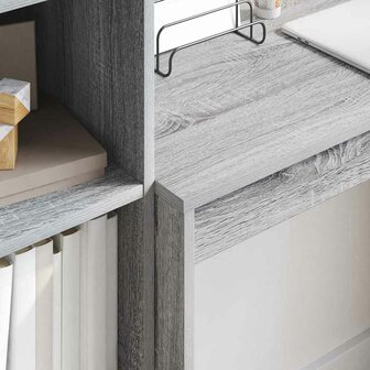 Bureau Grijs sonoma 90 x 40 x 76 cm Bewerkt hout 4