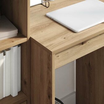 Bureau artisanaal eikenkleurig 60 x 50 x 76 cm Bewerkt hout 4