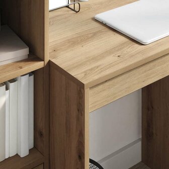 Bureau artisanaal eikenkleurig 70 x 50 x 76 cm Bewerkt hout 4