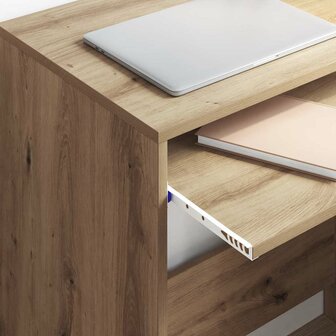 Bureau artisanaal eikenkleurig 77,5 x 43 x 79 cm Bewerkt hout 4