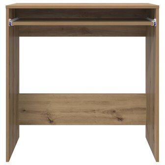 Bureau artisanaal eikenkleurig 77,5 x 43 x 79 cm Bewerkt hout 6