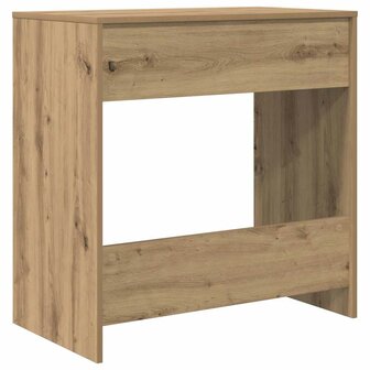 Bureau artisanaal eikenkleurig 77,5 x 43 x 79 cm Bewerkt hout 8