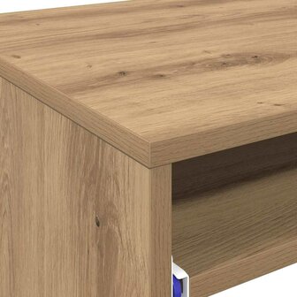 Bureau artisanaal eikenkleurig 77,5 x 43 x 79 cm Bewerkt hout 9