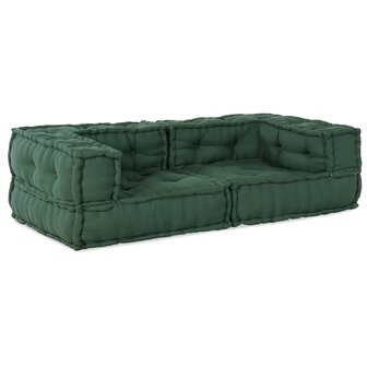 Poef modulair 140x70x36 stof groen 1
