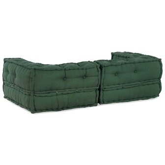 Poef modulair 140x70x36 stof groen 4