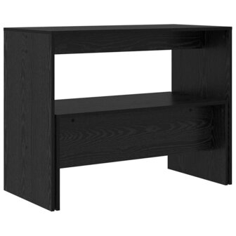 Eetkamerset 2 pcs Zwart eiken 97 x 47 x 75 cm Bewerkt hout 9