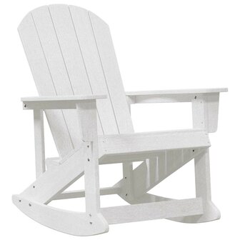 Adirondack Schommelstoel Wit 73.5 x 92 x 90cm HDPE 2