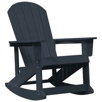 Adirondack Schommelstoel Marineblauw 73.5 x 92 x 90cm HDPE 2