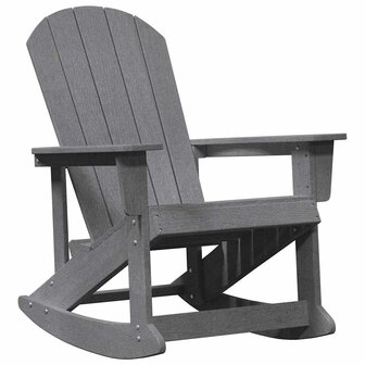 Adirondack Schommelstoel Lichtgrijs 73.5 x 92 x 90cm HDPE 2