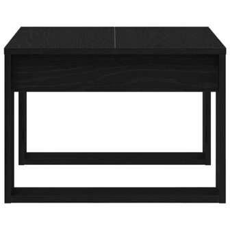 Salontafel Zwart eiken 50 x 50 x 35 cm Bewerkt hout 7