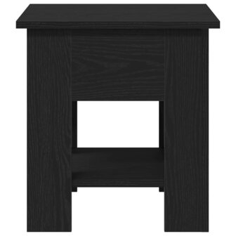 Salontafel Zwart eiken 40 x 40 x 42 cm Bewerkt hout 6