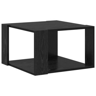 Salontafel Zwart eiken 51.5 x 51.5 x 30 cm Bewerkt hout 2
