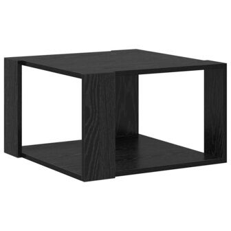 Salontafel Zwart eiken 51.5 x 51.5 x 30 cm Bewerkt hout 7