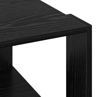 Salontafel Zwart eiken 51.5 x 51.5 x 30 cm Bewerkt hout 8