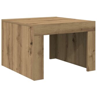 Salontafel artisanaal eikenkleurig Bewerkt hout 2