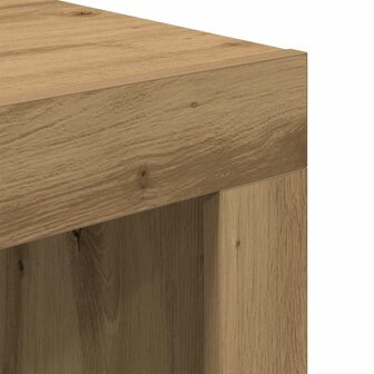 Salontafel artisanaal eikenkleurig Bewerkt hout 8