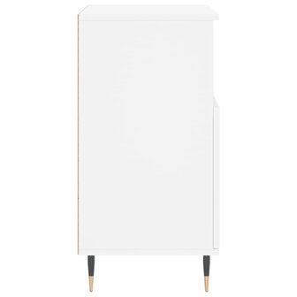 Dressoir 60x35x70 cm bewerkt hout wit 7