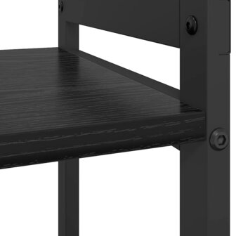 Boekenkast Zwart eiken 40 x 30 x 48.5 cm Bewerkt hout 8