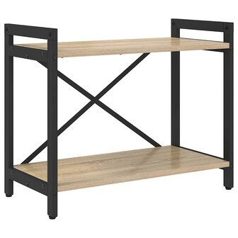 Boekenkast Sonoma eiken 60 x 30 x 48.5 cm Bewerkt hout 2
